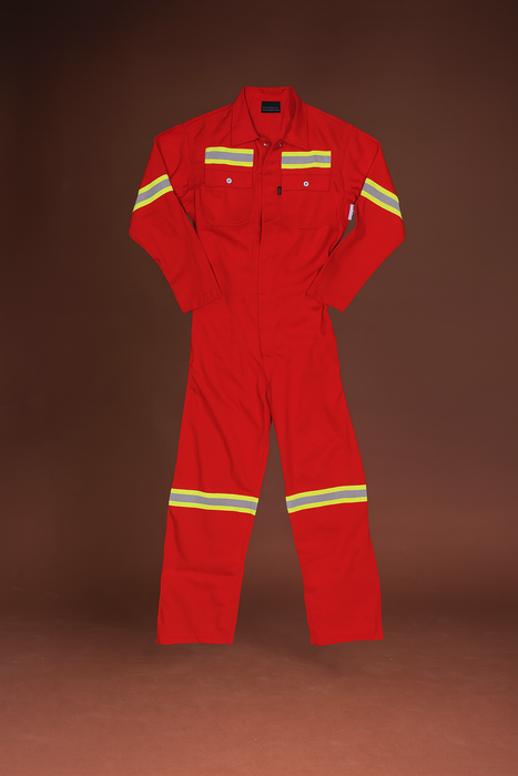 1 PIECE BOILER SUIT  OVERALL J54 SABS APPROVED - 100% COTTON REFLECTIVE
