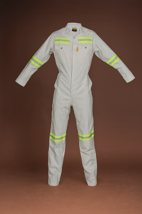 1 PIECE BOILER SUIT  OVERALL J54 SABS APPROVED - 100% COTTON REFLECTIVE