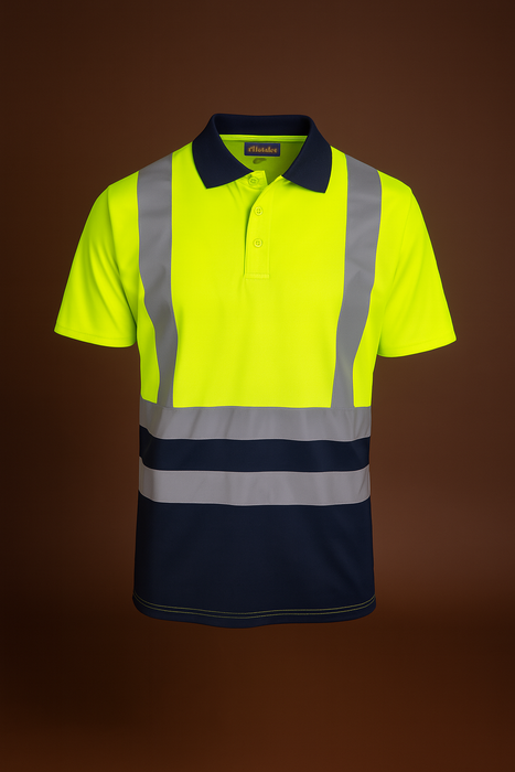 Two Tone Polo Shirt c/w Ref Tape