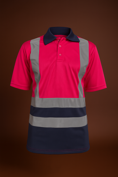 Two Tone Polo Shirt c/w Ref Tape