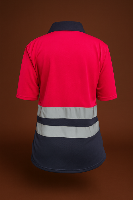 Two Tone Polo Shirt c/w Ref Tape
