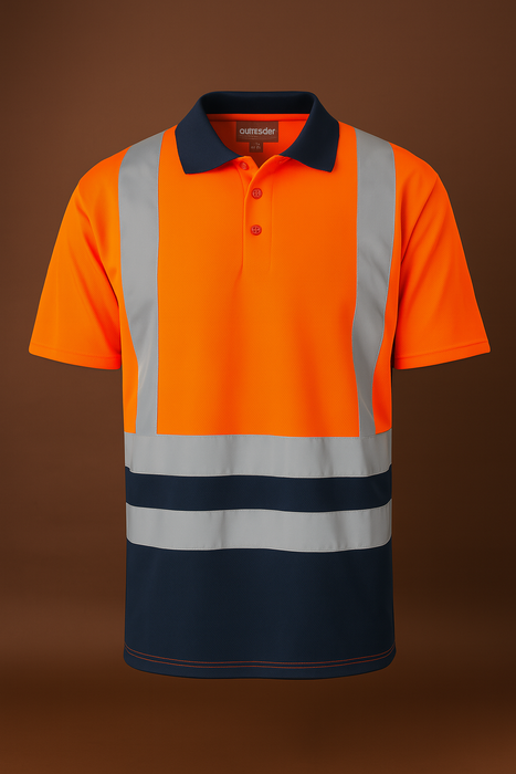 Two Tone Polo Shirt c/w Ref Tape