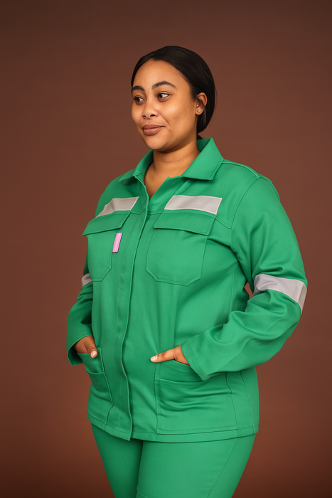 FEMALE FIRE RETARDANT D59 (SABS SPEC) CONTI SUIT ( JACKET AND TROUSER)