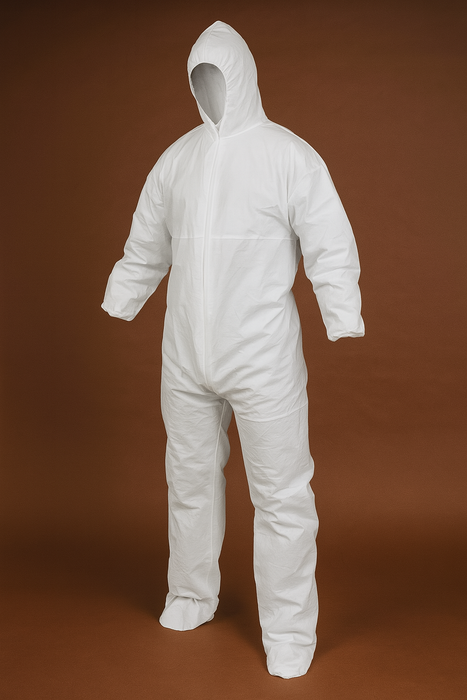 Disposable Coveralls with Hood – White