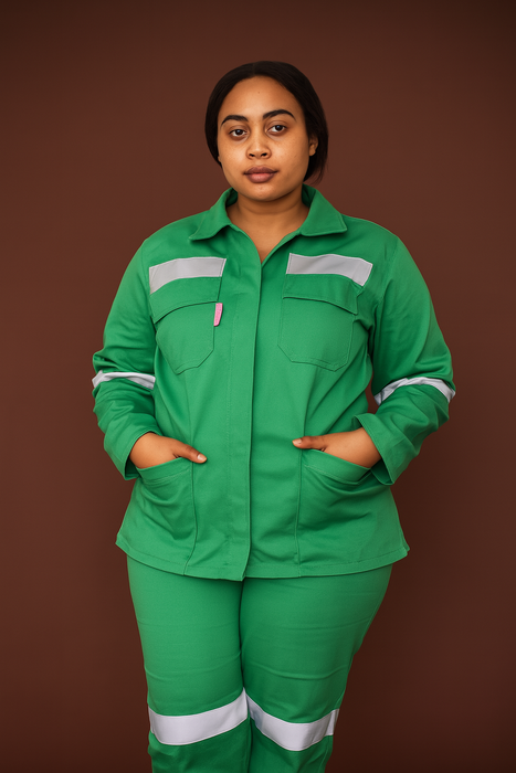 FEMALE FIRE RETARDANT D59 (SABS SPEC) CONTI SUIT ( JACKET AND TROUSER)
