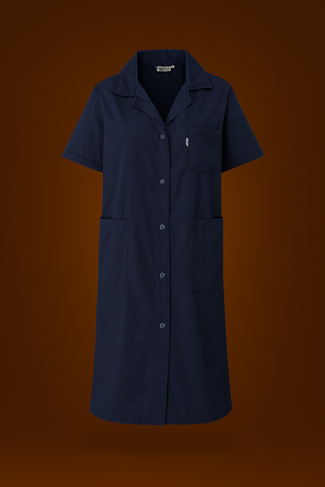 Ladies Polycotton Housecoat – Comfortable, Practical, Reliable